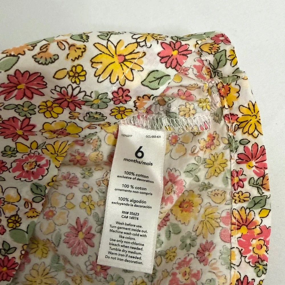 Carters & Emprio Baby Girl Floral Romper and Top Set 6 6-9 Months Pink Teal Boho